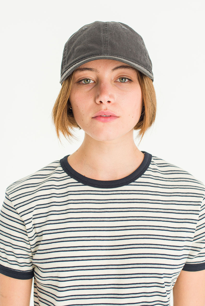 Washed Cotton Cap, Charcoal