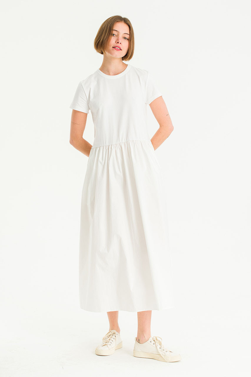 Kiko Cotton Dress, Ivory