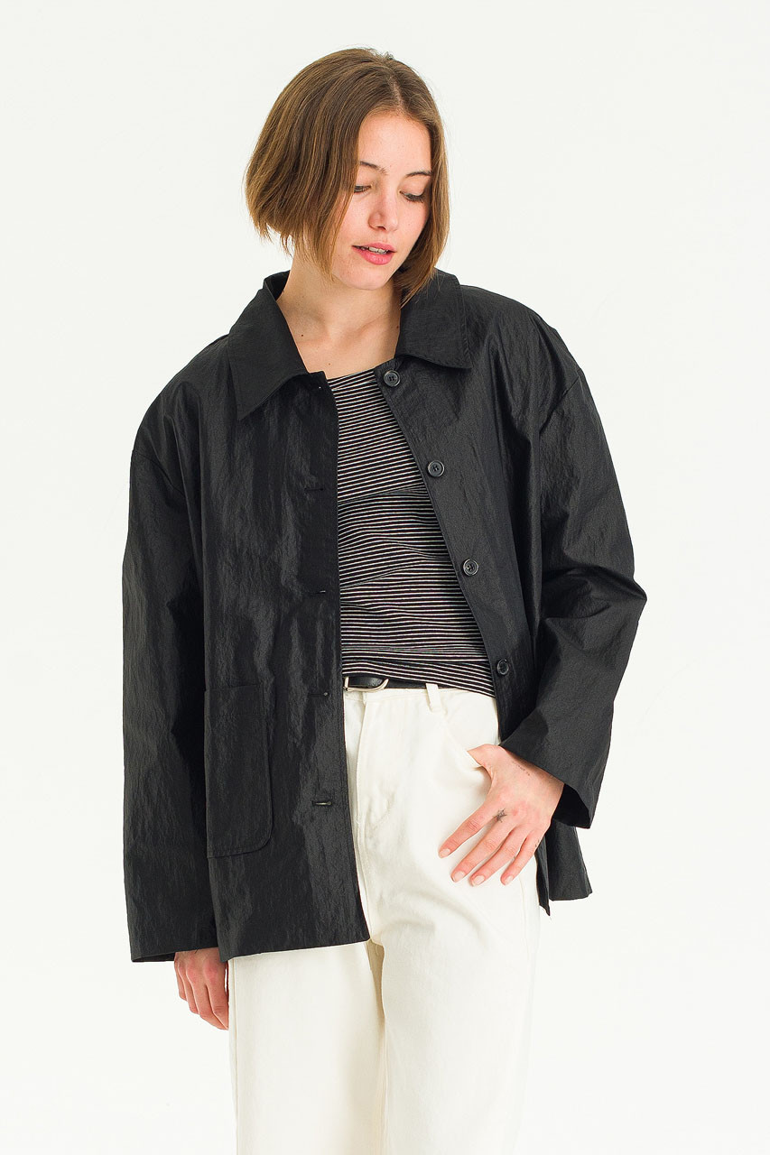Marais Coated Jacket, Black