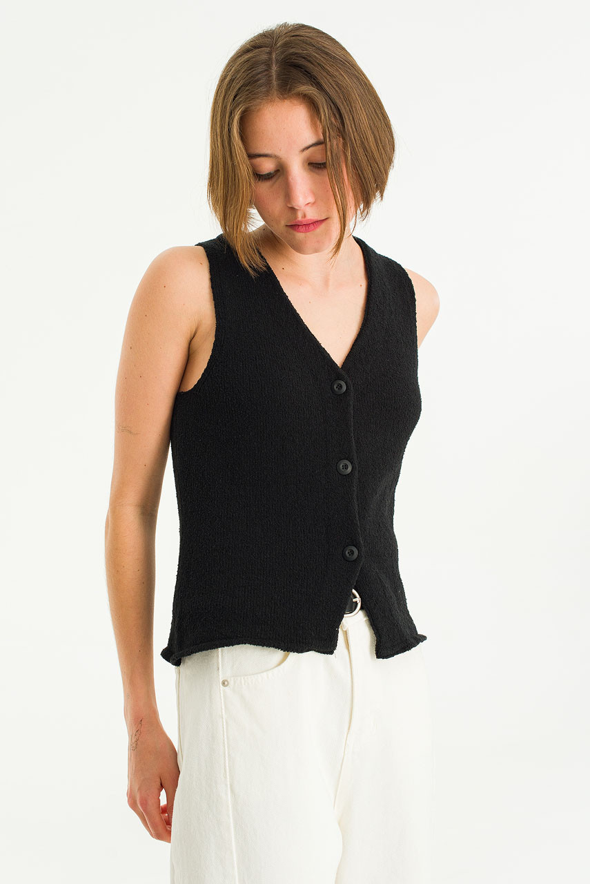 Teddy Muse Vest, Black