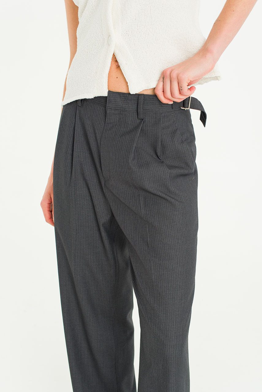 Atelier Stripe Trousers, Charcoal