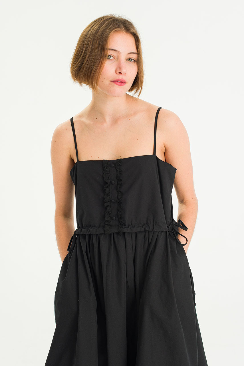 Flora Cami Dress, Black