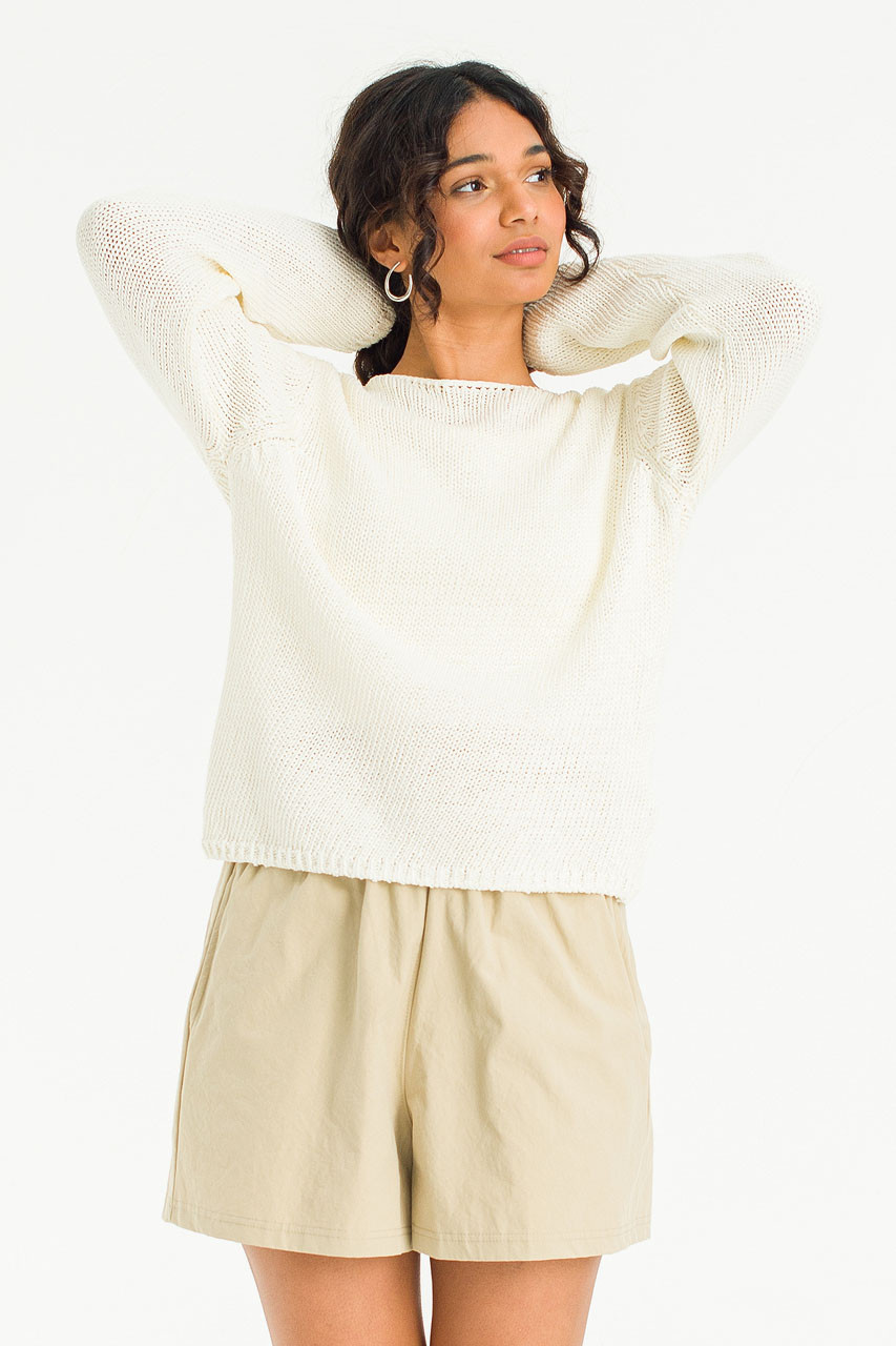 Heiko Lightweight Jumper, Ivory