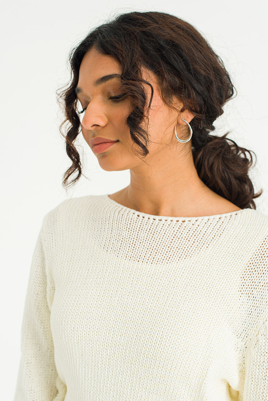Heiko Lightweight Jumper, Ivory