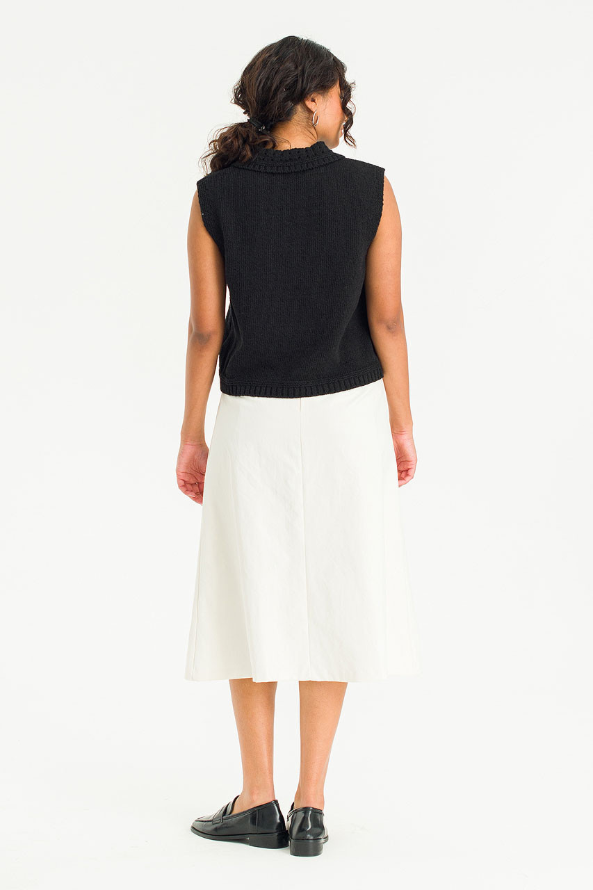 Aure Pleats Skirt, Ivory