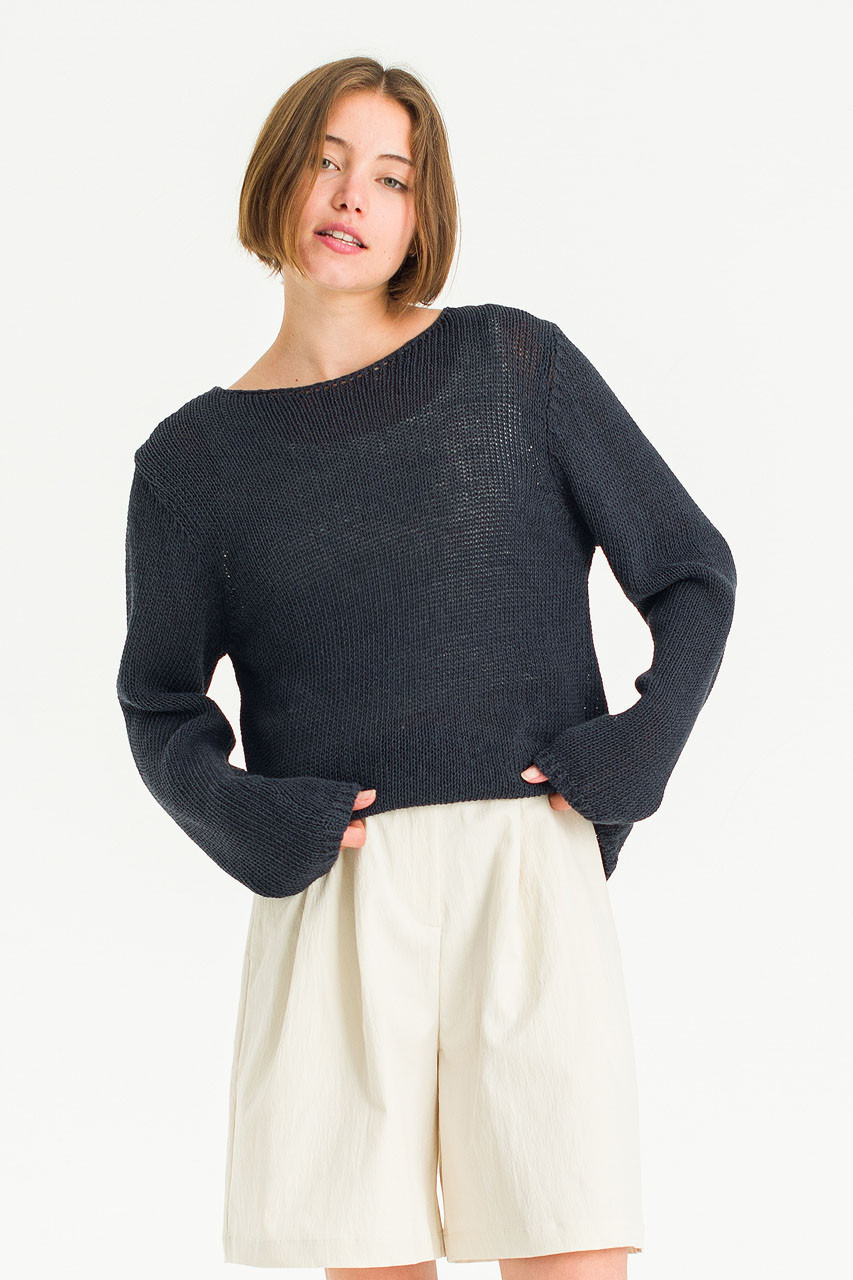 Heiko Lightweight Jumper, Charcoal