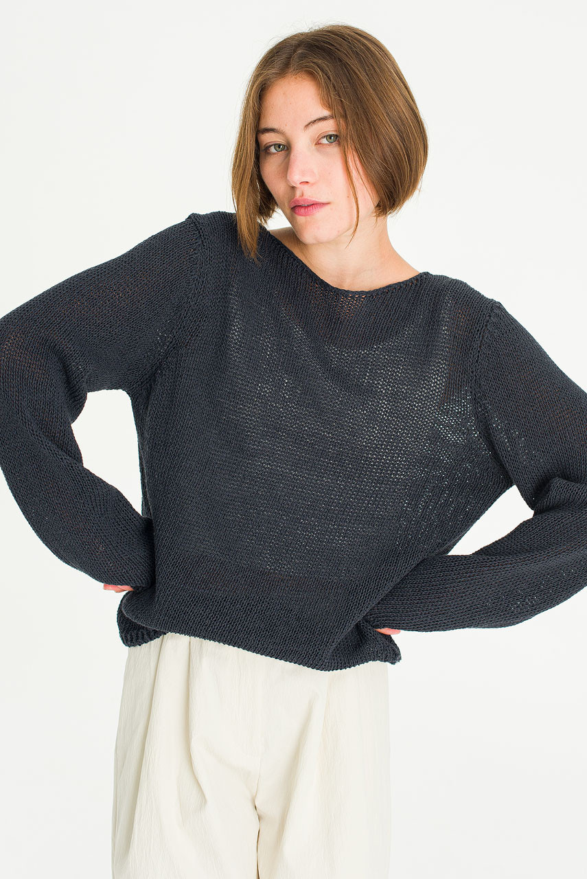 Heiko Lightweight Jumper, Charcoal