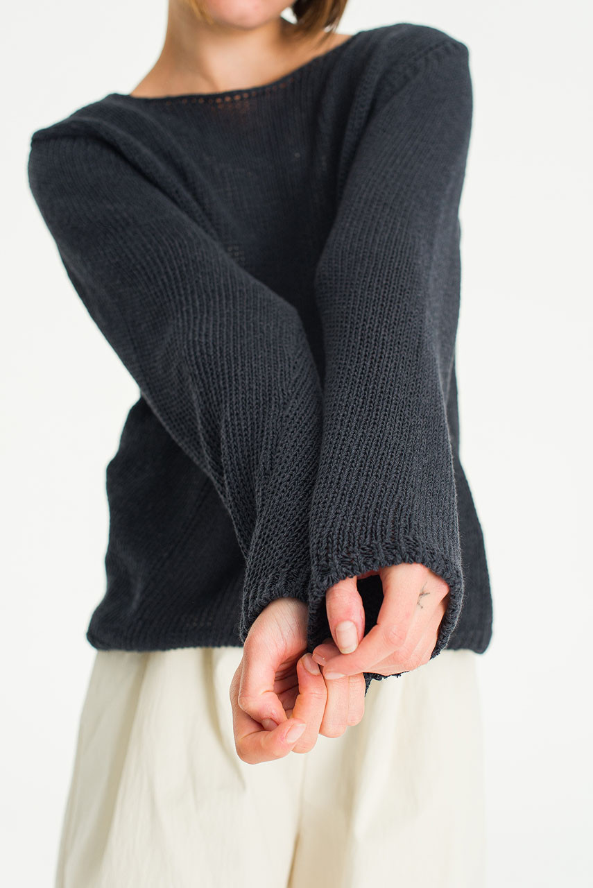 Heiko Lightweight Jumper, Charcoal