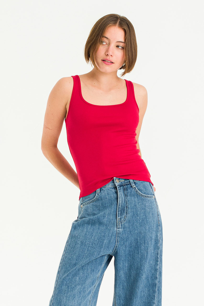Jinu Tank Tee, Red