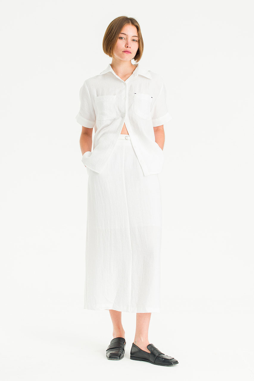 Crimp Pocket Shirt, White