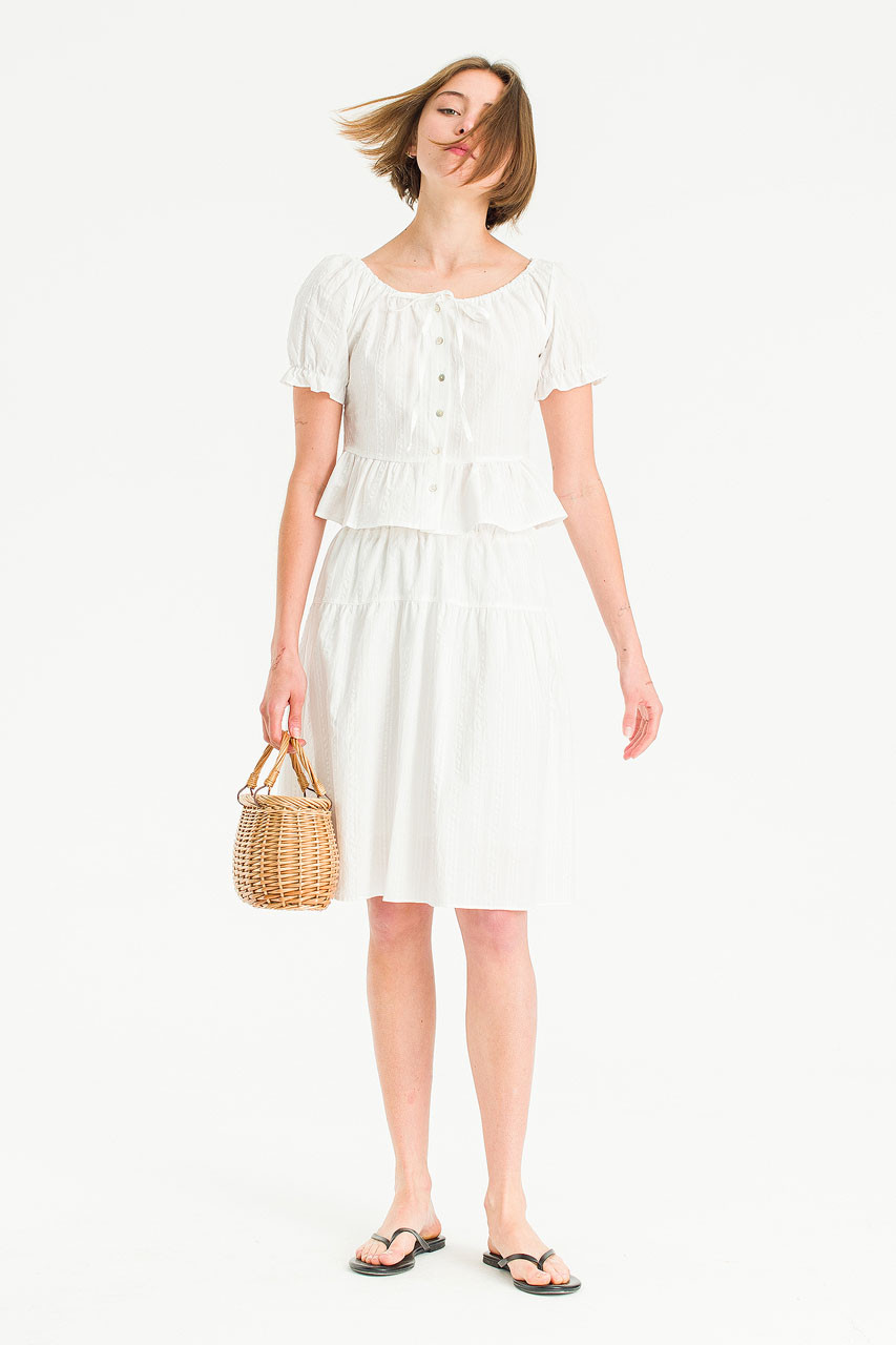 Tier Lace Skirt, Ivory