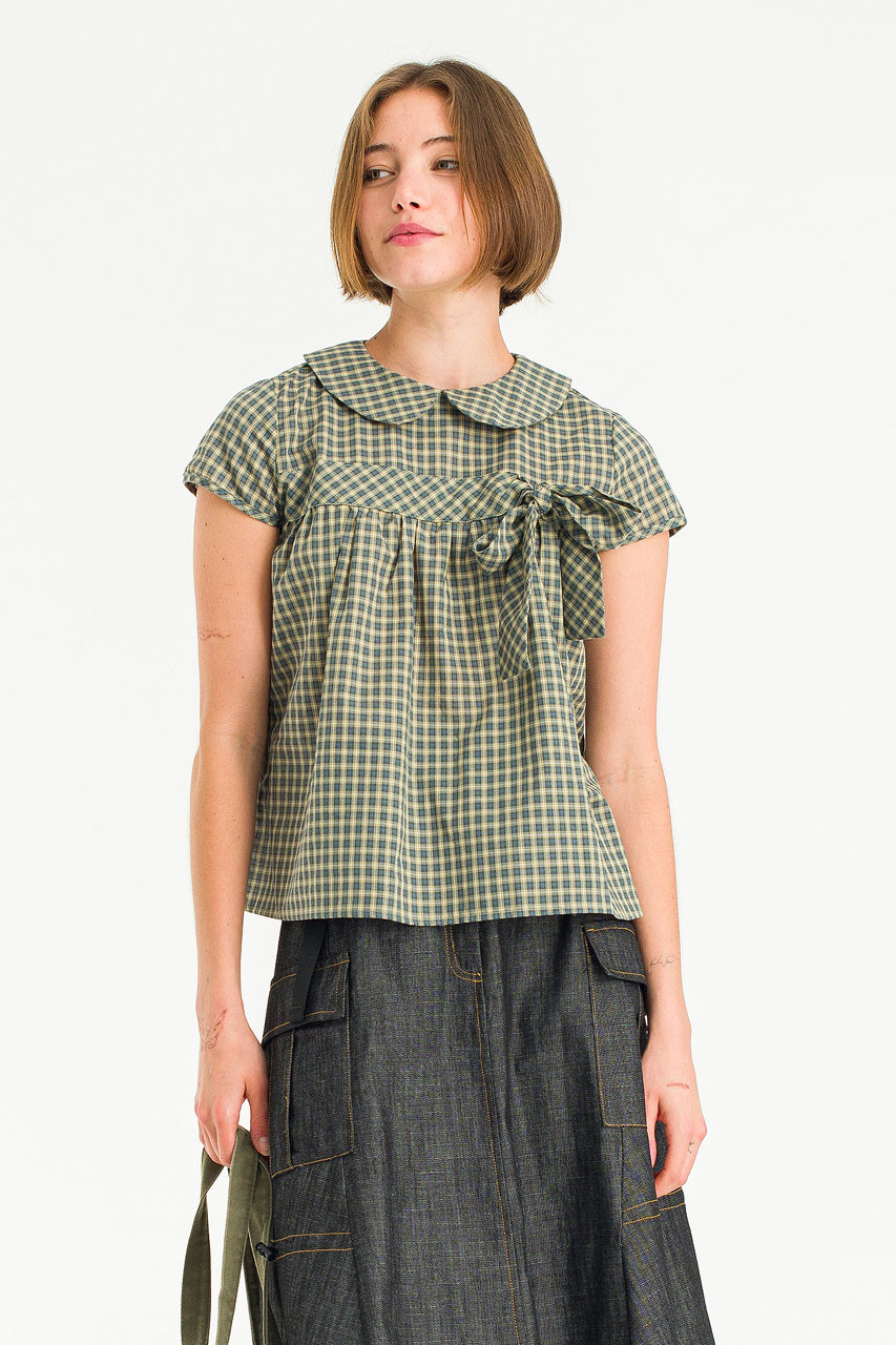 Eve Ribbon Blouse, Green