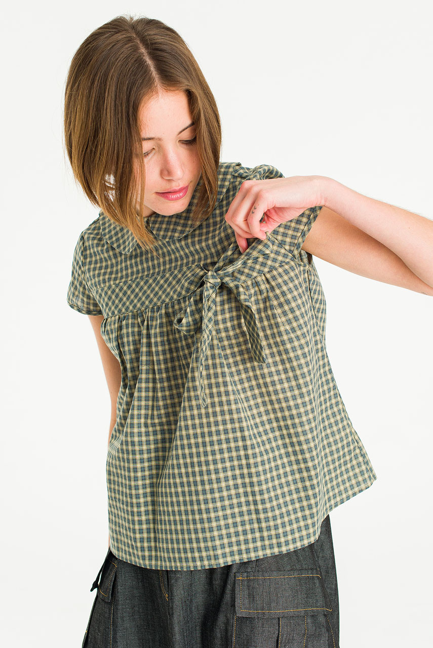 Eve Ribbon Blouse, Green