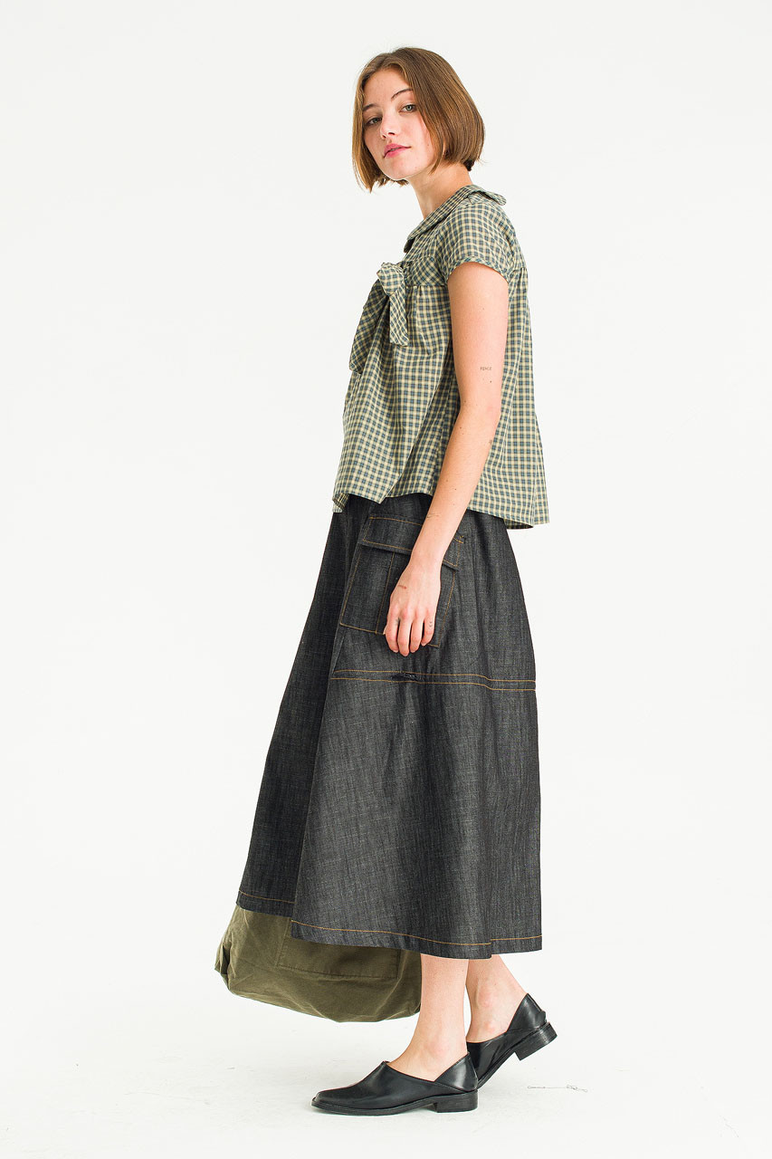 Eve Ribbon Blouse, Green