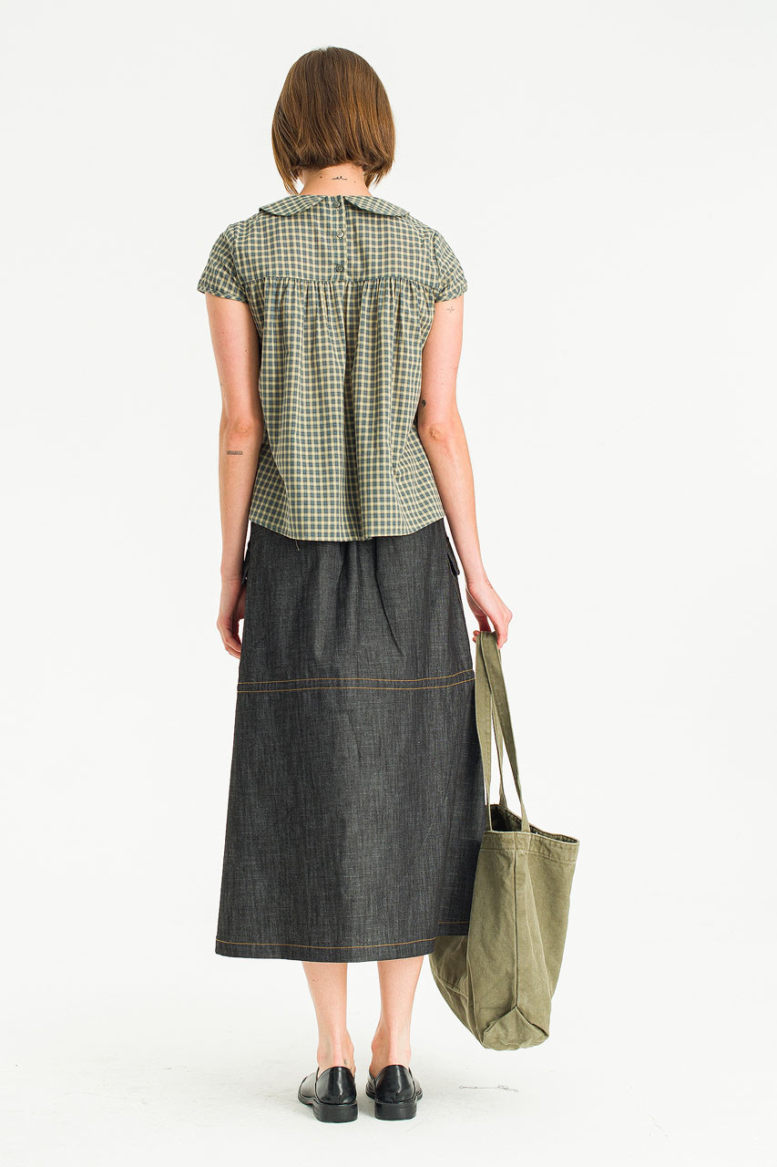 Eve Ribbon Blouse, Green