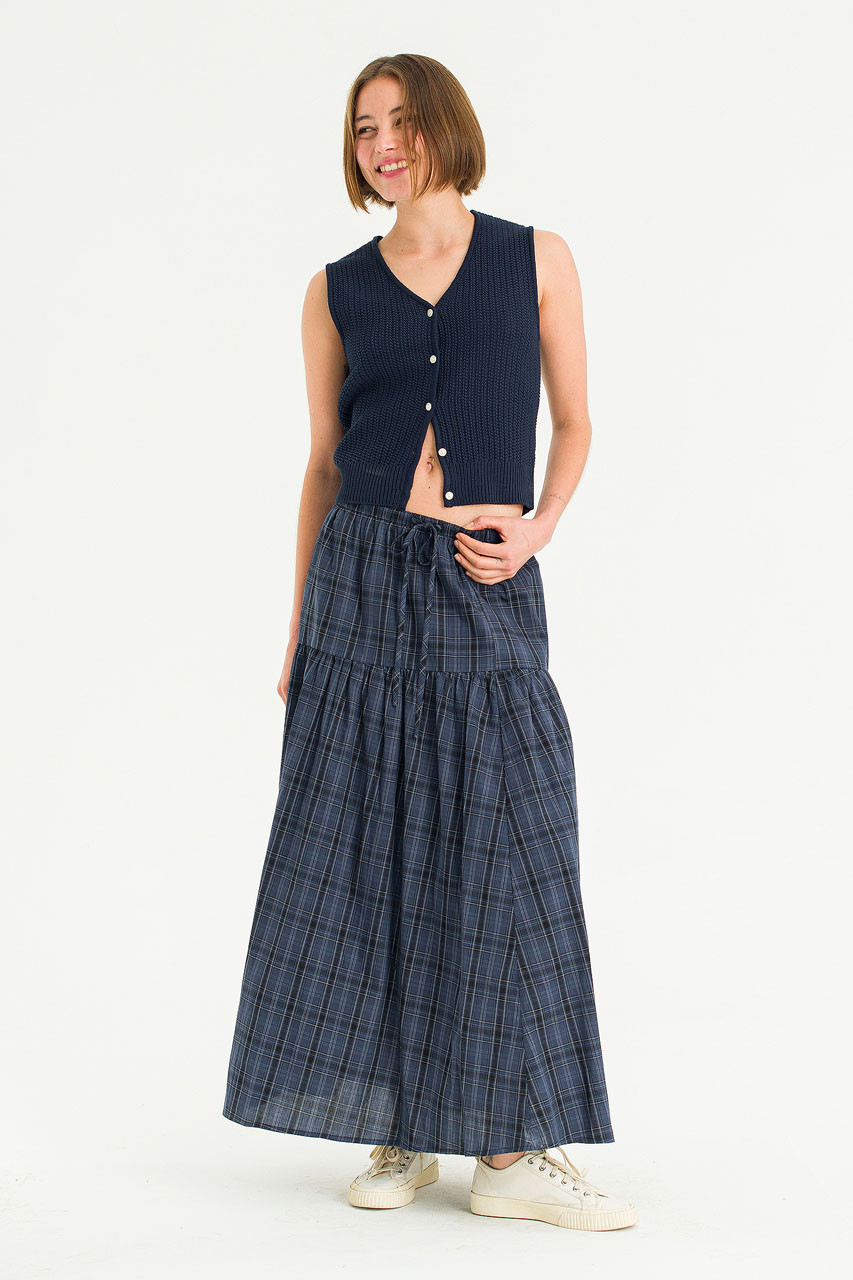 Riviere Knit Vest, Navy