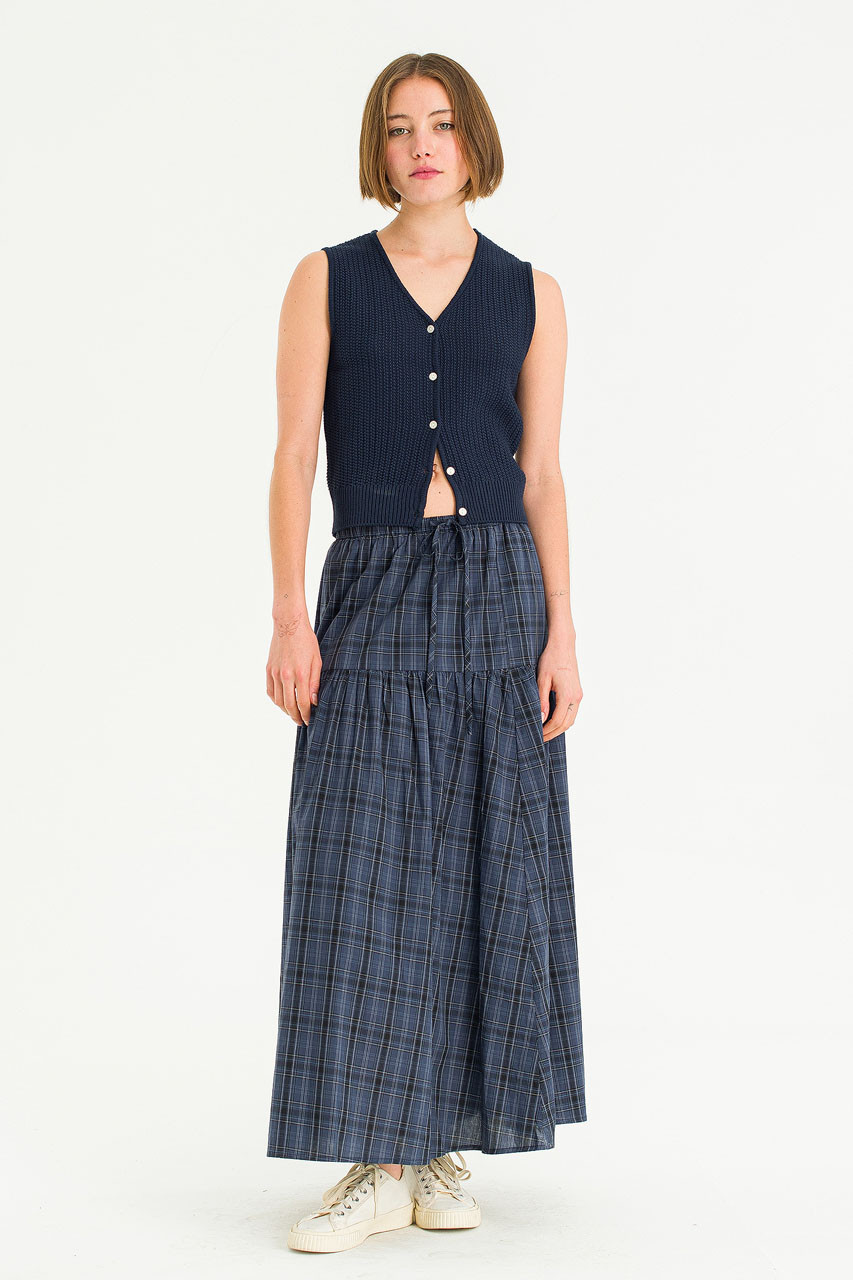 Riviere Knit Vest, Navy