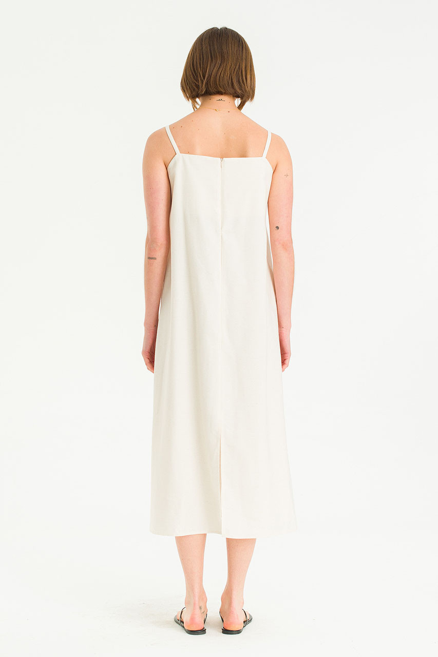 Muse Drape Dress, Ivory