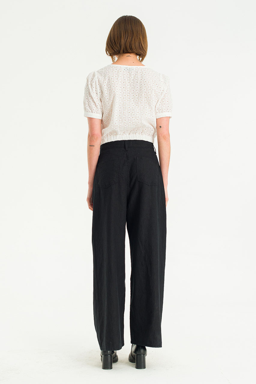 Pique Peony Top, Ivory