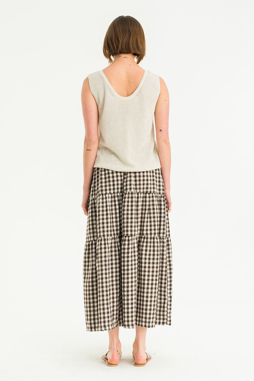 Summer Knit U neck Tank, Oat