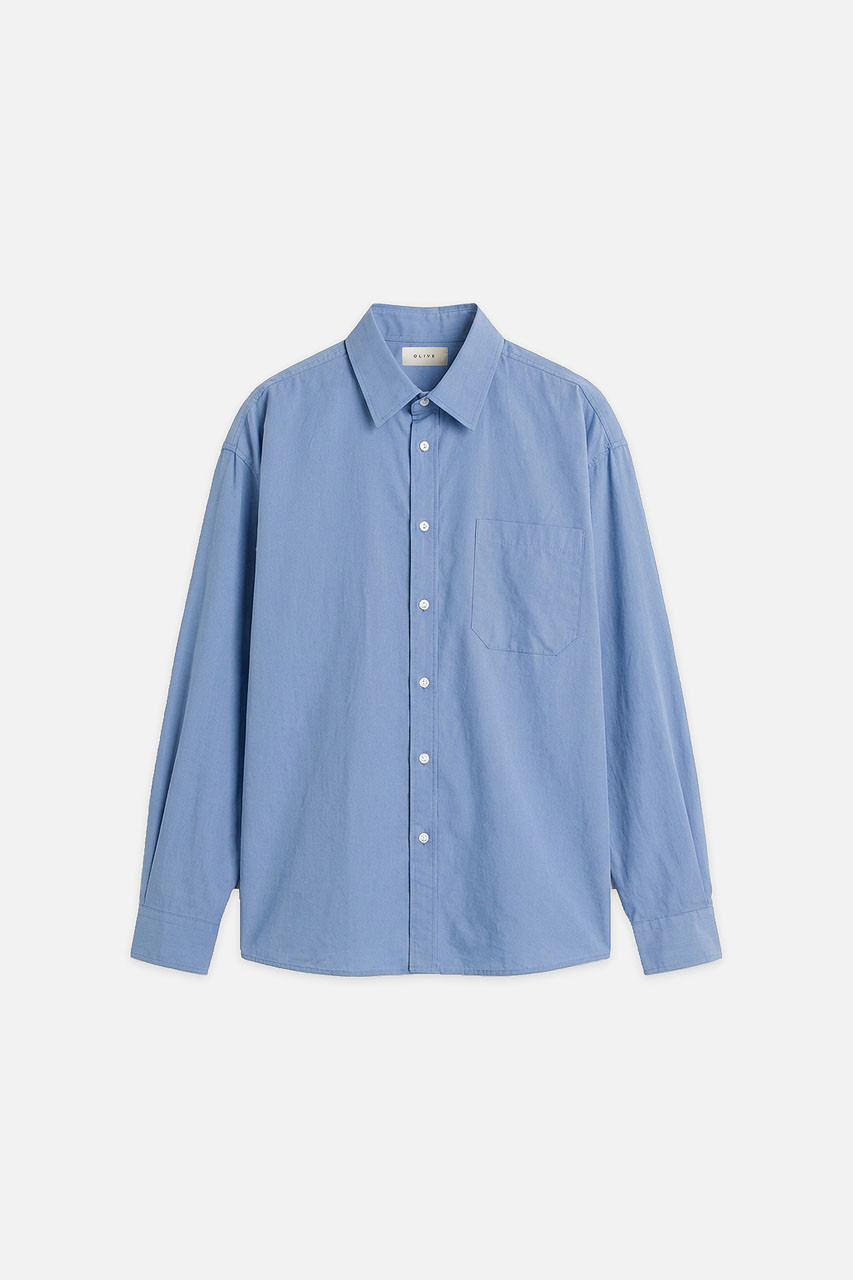 Menswear | Washed Cotton Shirt, Sora