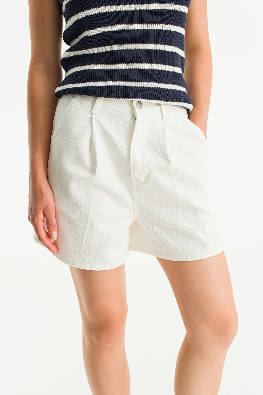 Lucie Cotton Short, White