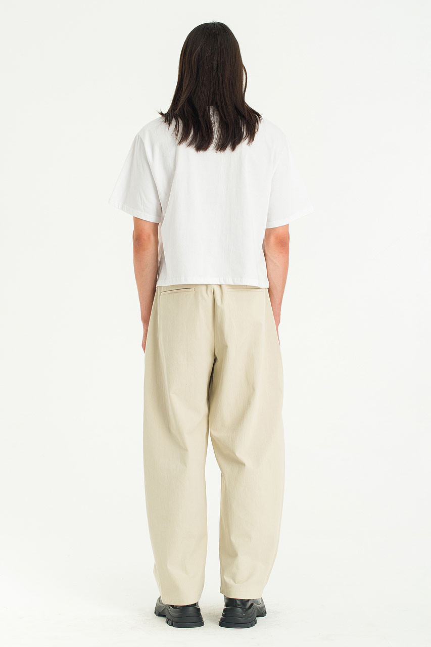 Menswear | Box Crop Tee, White