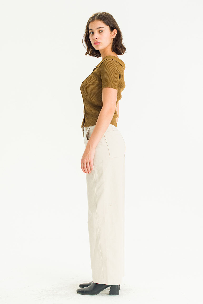Clarette Barrel Pants, Cream