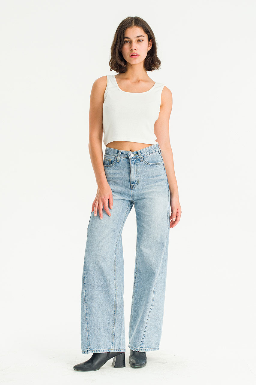 Flow Wide Jean, Light Blue