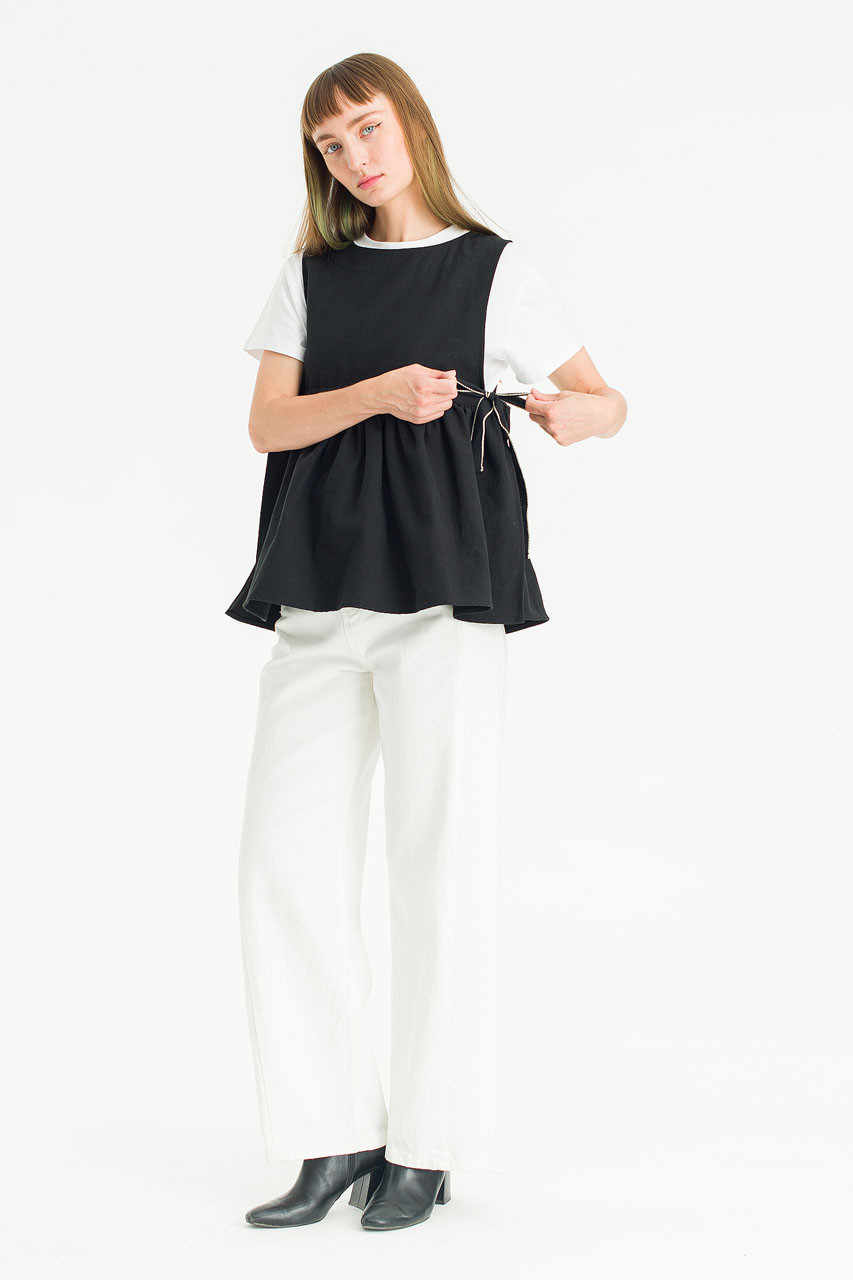 Ribboned Vest, Black
