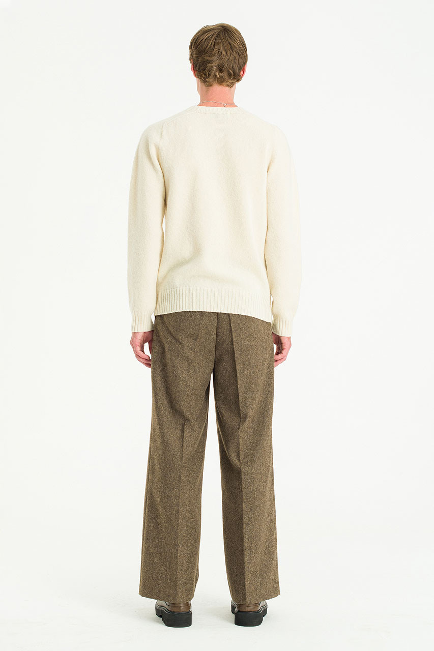 Menswear | Lochfield Wool Seamless Jumper, Winter White