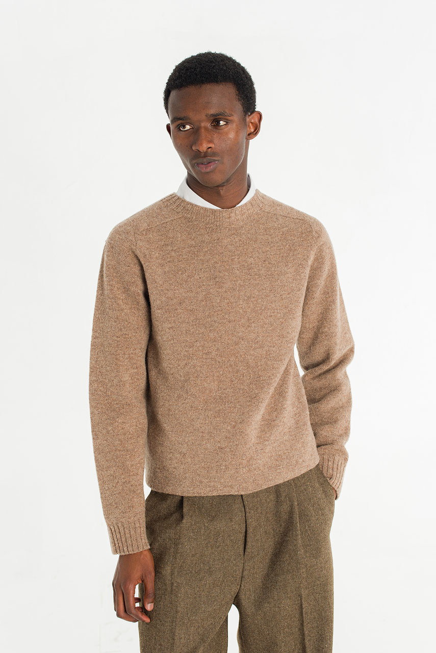 Menswear | Lochfield Wool Seamless Jumper, Brown