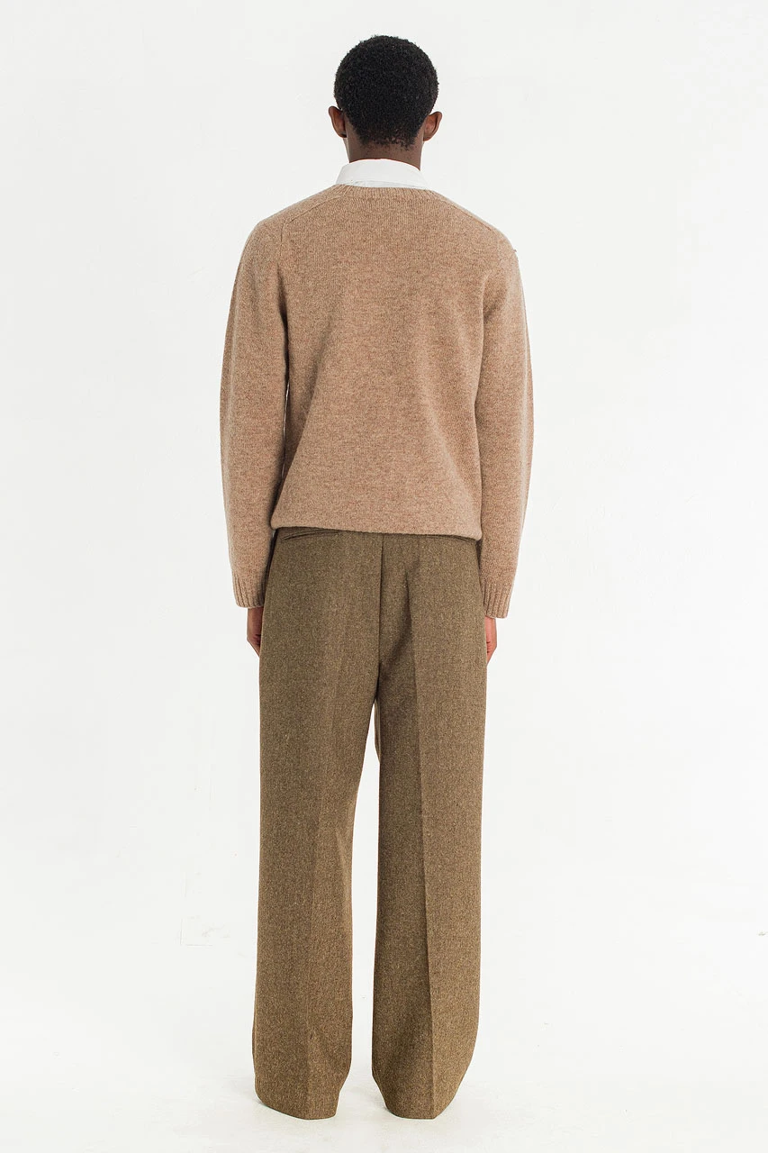 Menswear | Lochfield Wool Seamless Jumper, Brown