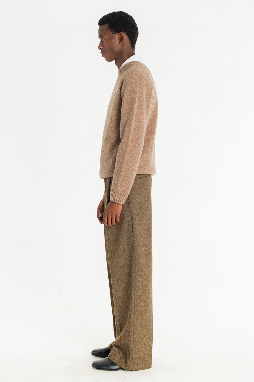 Menswear | Lochfield Wool Seamless Jumper, Brown