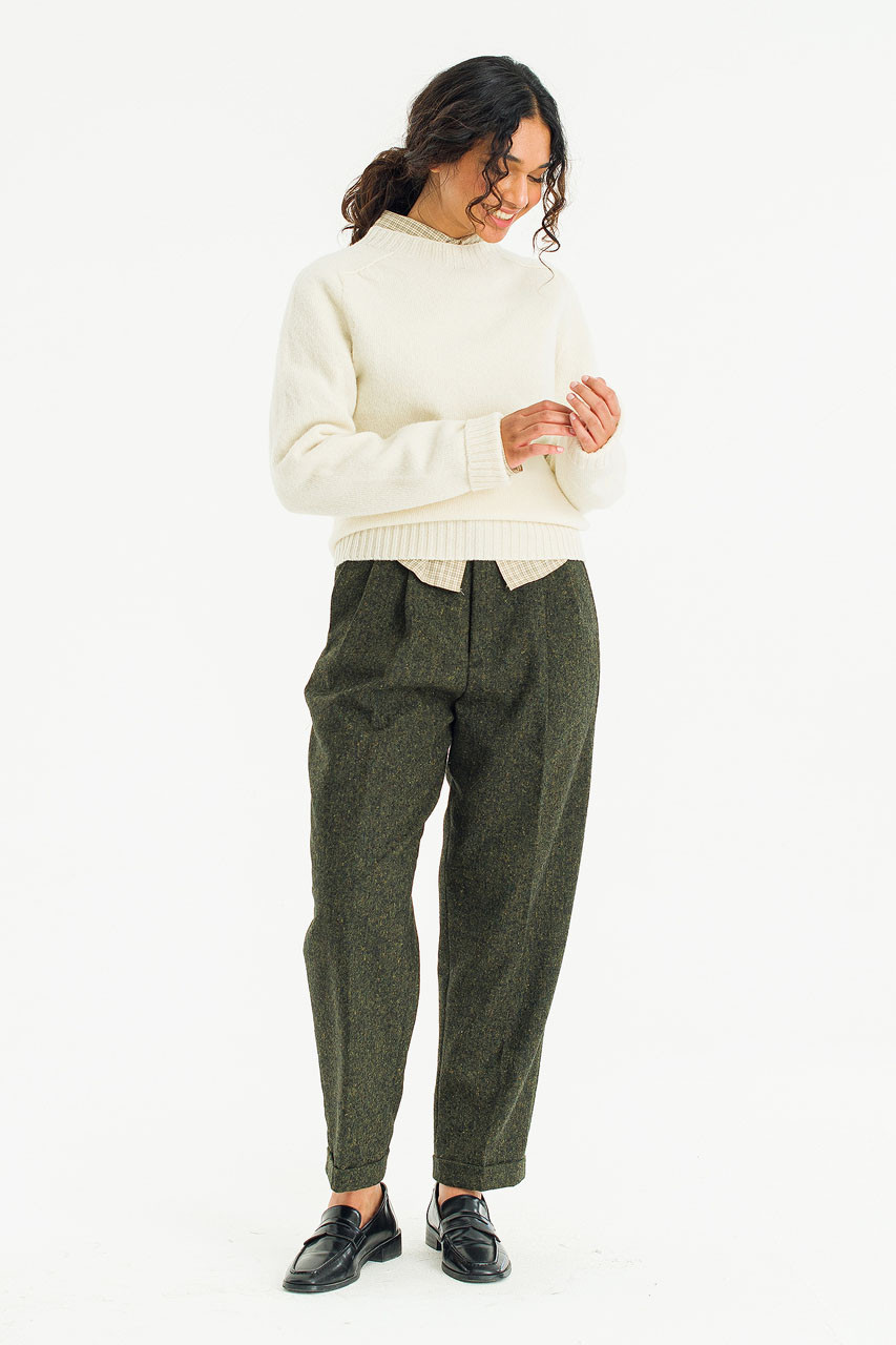 Lochfield Wool Seamless Jumper, Winter White