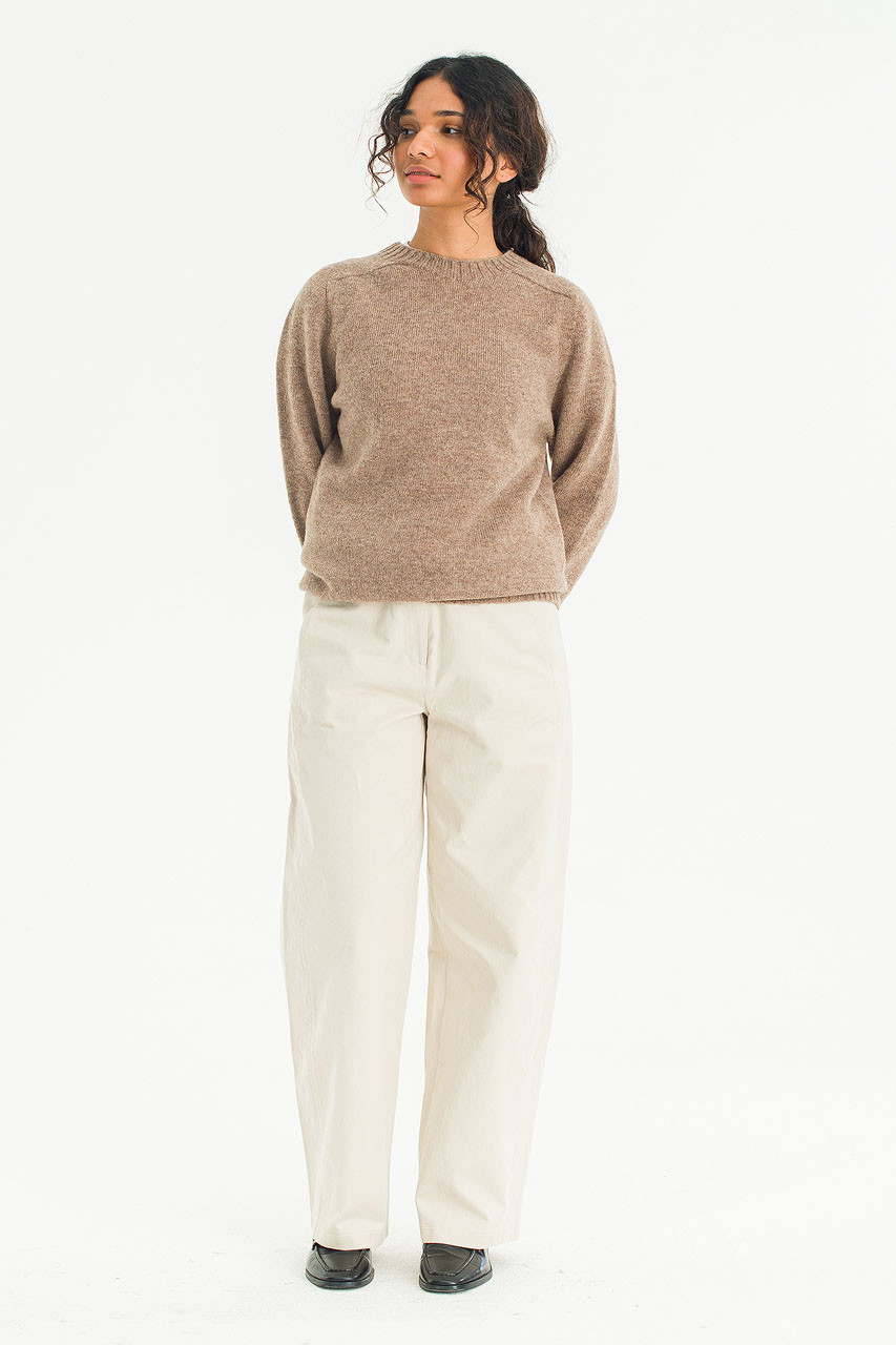 Lochfield Wool Seamless Jumper, Brown