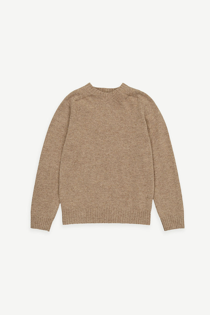 Lochfield Wool Seamless Jumper, Brown