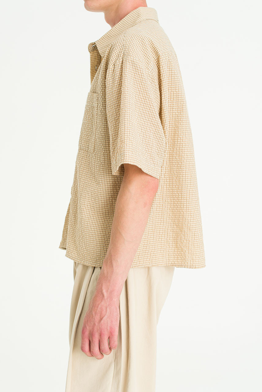 Menswear | Boxy-Crop Shirt, Beige