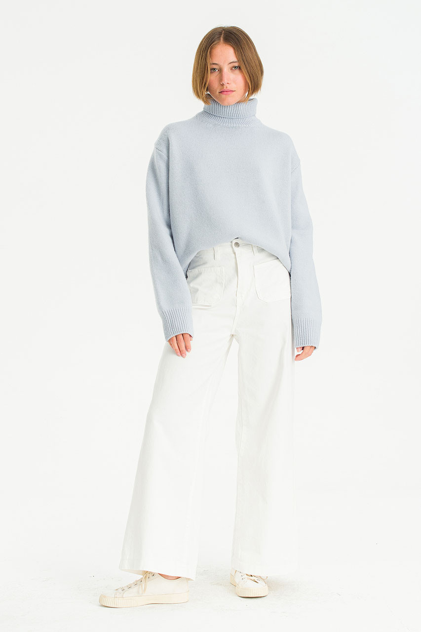 Monday Cotton Crop Jean, White