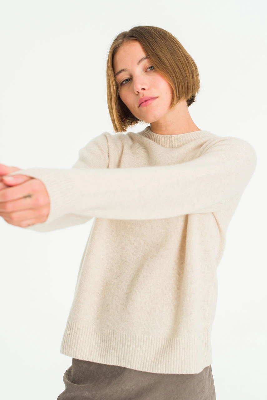 Super fine Seamless Jumper, Oat