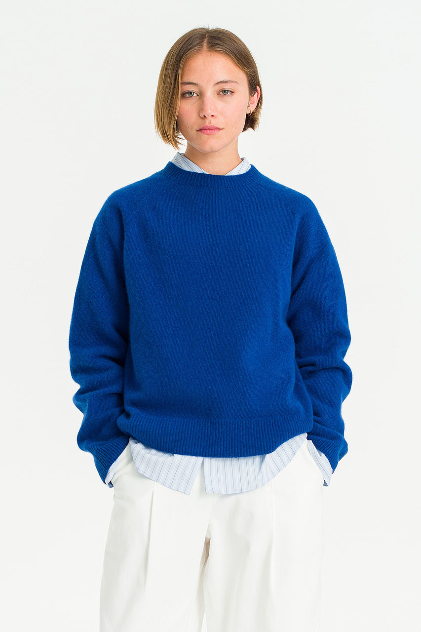 Super fine Seamless Jumper, Royal Blue
