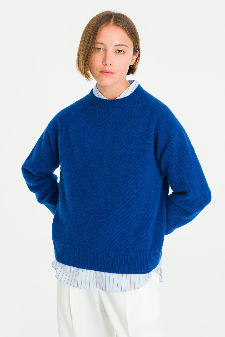 Super fine Seamless Jumper, Royal Blue