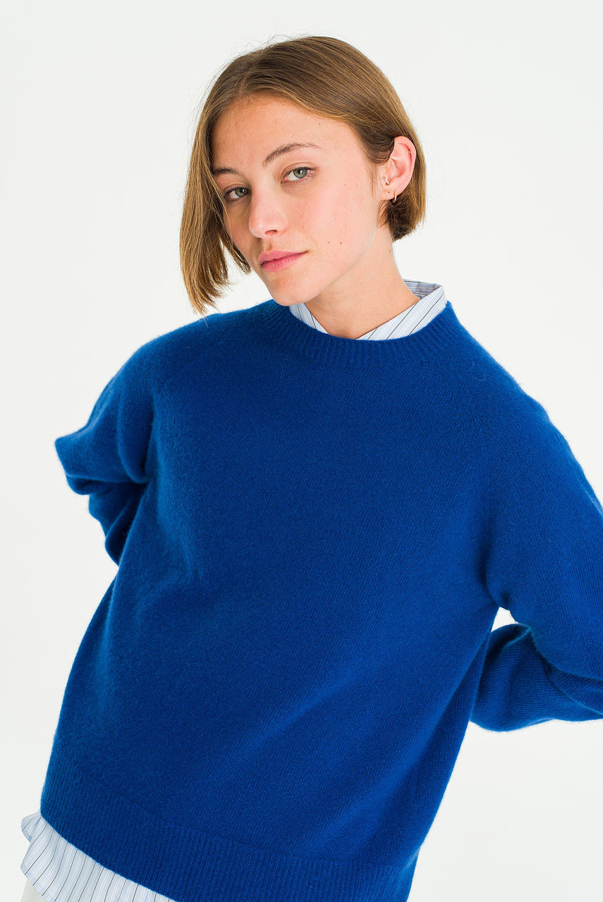 Super fine Seamless Jumper, Royal Blue