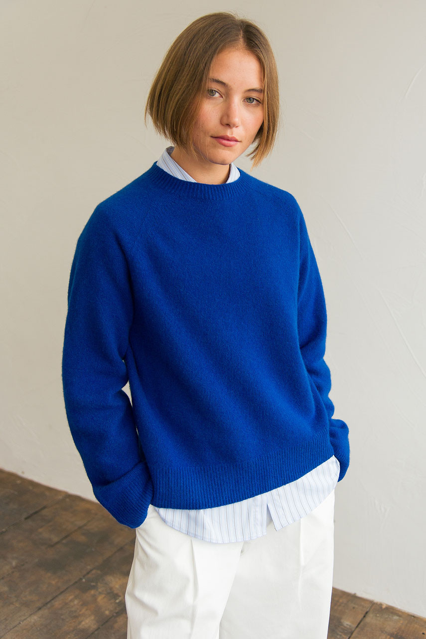 Super fine Seamless Jumper, Royal Blue
