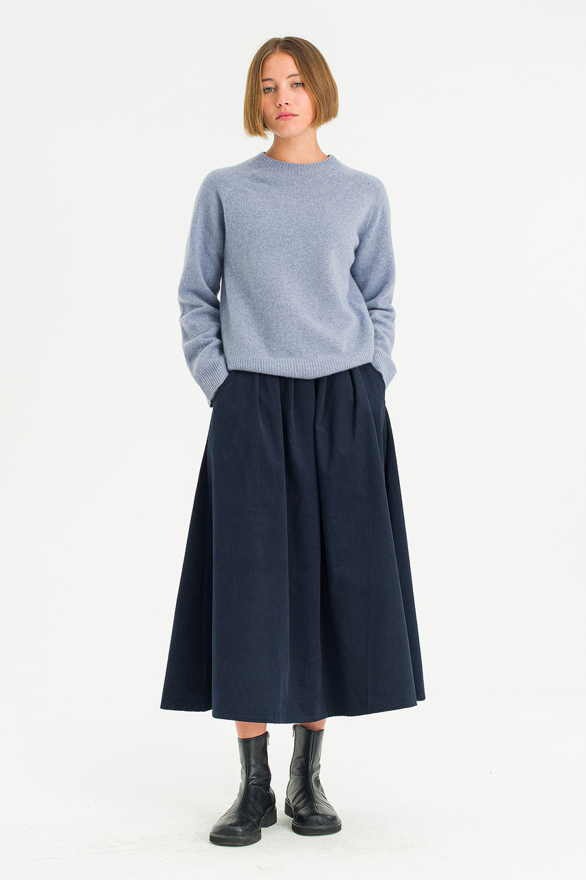 Super fine Seamless Jumper, Swedish blue