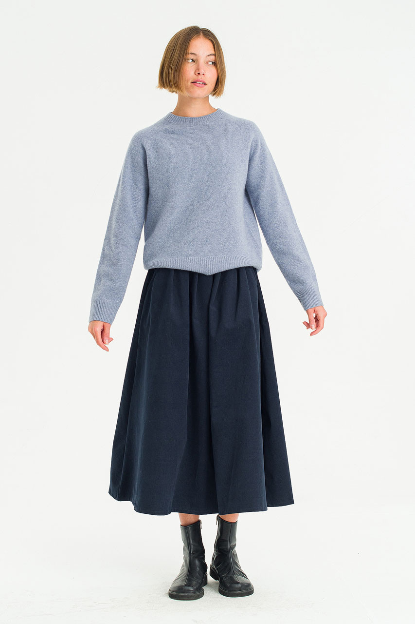 Super fine Seamless Jumper, Swedish blue