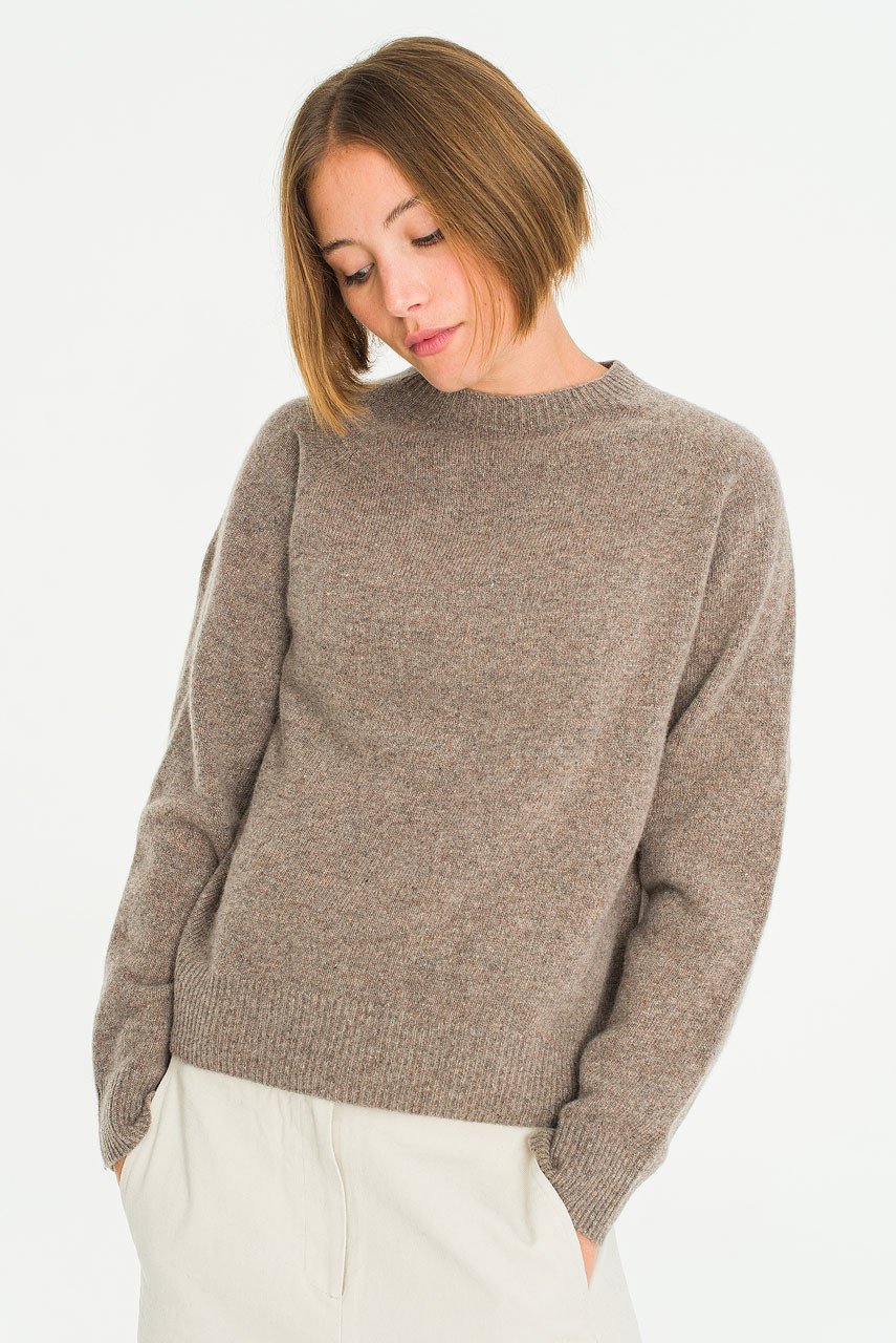 Super fine Seamless Jumper, Warm Mocha