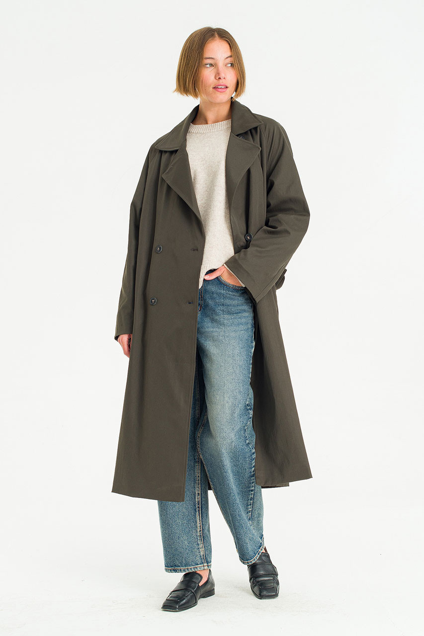 Harbor Trench Coat, Moss