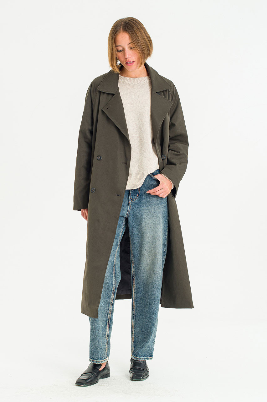 Harbor Trench Coat, Moss