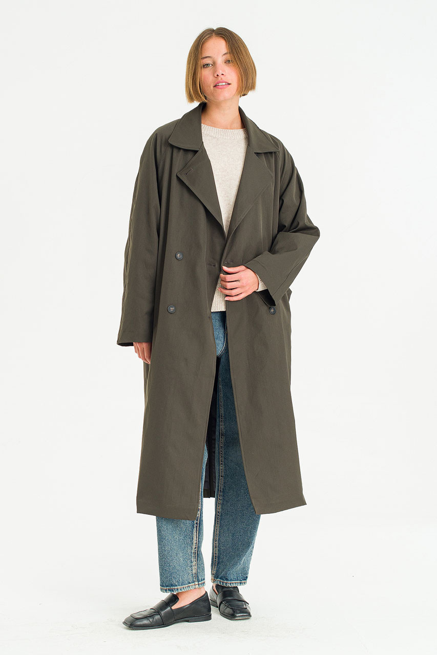 Harbor Trench Coat, Moss